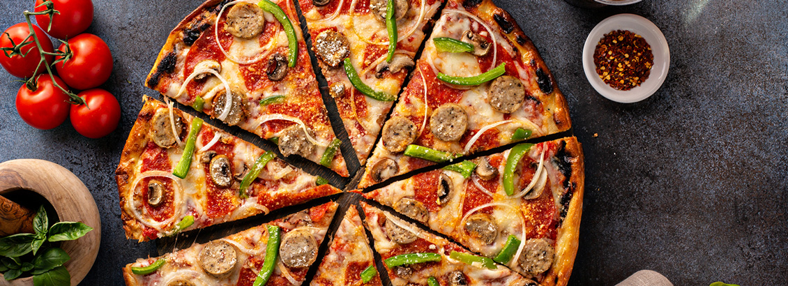 Imagen en Primer Plano de Pizza para Representar una de las Tendencias Más Populares en Instagram